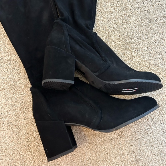 NEW Stuart Weitzman Lamd Over The Knee Suede Tie Boot - Picture 13 of 15